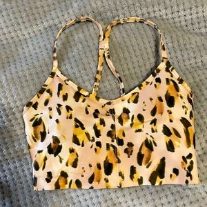 NWOT Carbon38 sports top. Animal print.